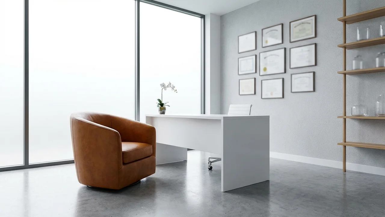 Nowoczesny gabinet chirurgii plastycznej przygotowany do zabiegu estetycznego