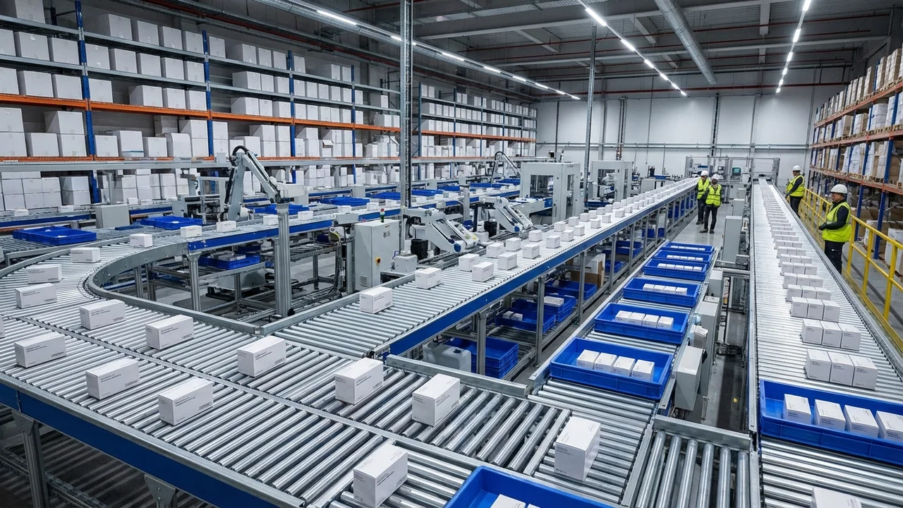 Zautomatyzowany system sortowania leków w centrum dystrybucji farmaceutycznej