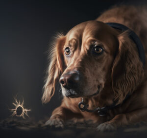 Pies przyglądający się kleszczowi — zagrożenie dla zwierząt